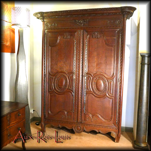 Armoire normande en chêne – fin XVIIIᵉ – Pays de Caux