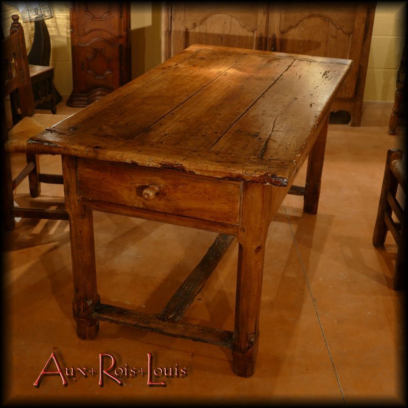 Table de ferme en merisier – XIXᵉ siècle – Périgord [MP013]