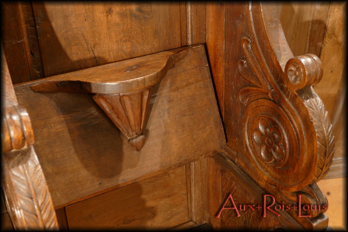 Detail of the seat called “miséricorde” (mercy)