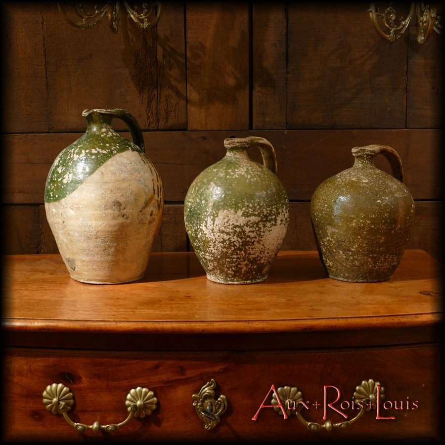 Three water jugs – 19th century – Périgord – [PA055] [PA056] [PA057]