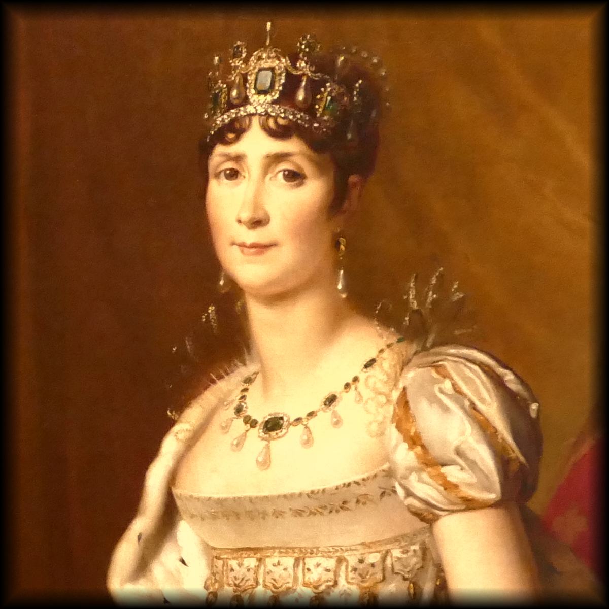 « Joséphine en costume de Sacre » (Joséphine in Coronation Costume), painted by François Gérard. Napoleon Museum Collection – Cendrieux – Périgord – France