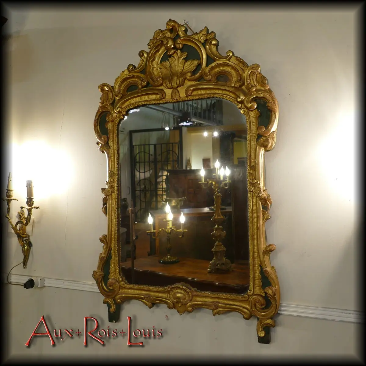 Miroir Louis XV – bois doré – fin XVIIIᵉ siècle – Sud de la France – [ME083]
