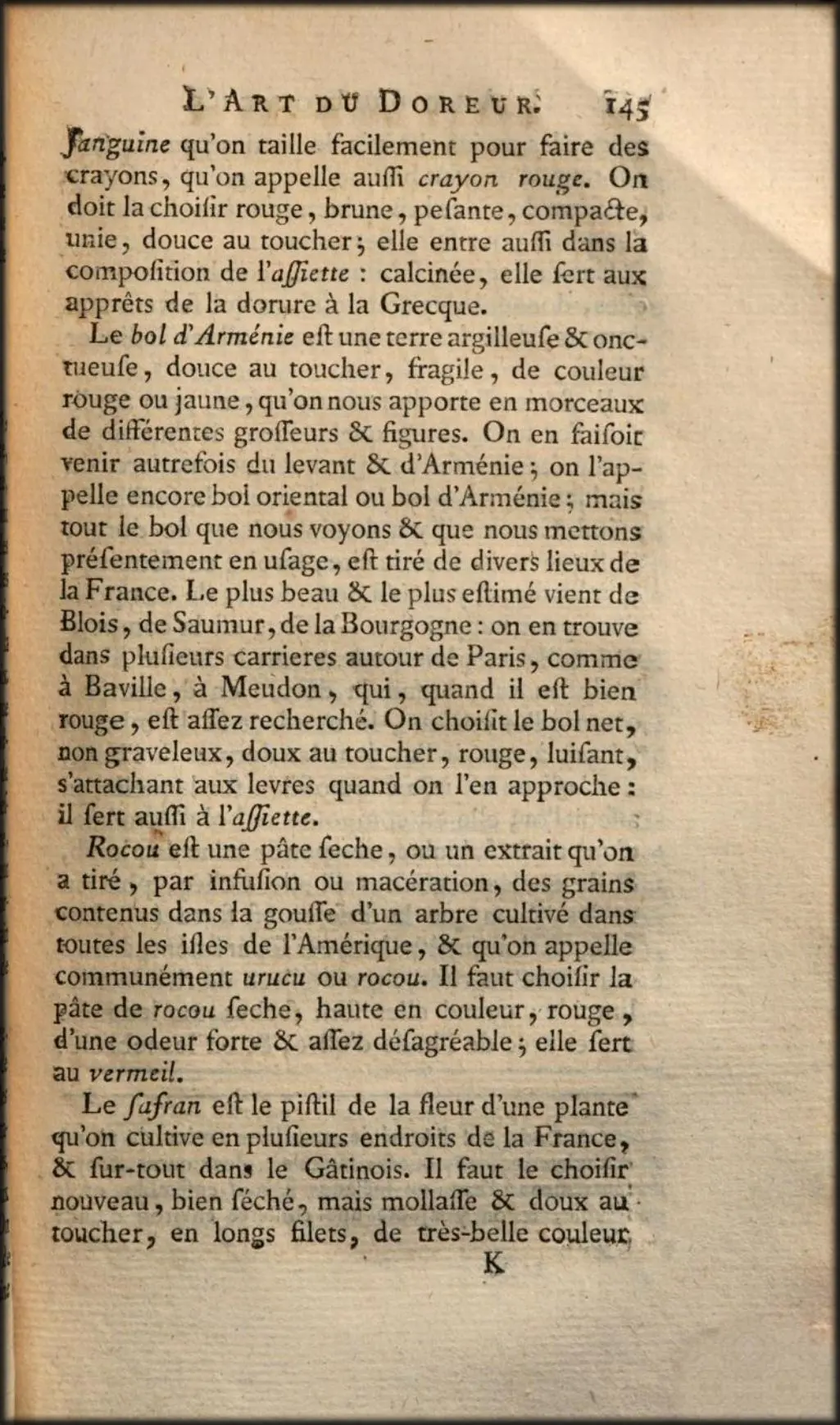 « L'Art du Peintre, Doreur, Vernisseur » – Jean-Félix Watin – 1772 – (troisième édition, M. DCC. LXXVI)