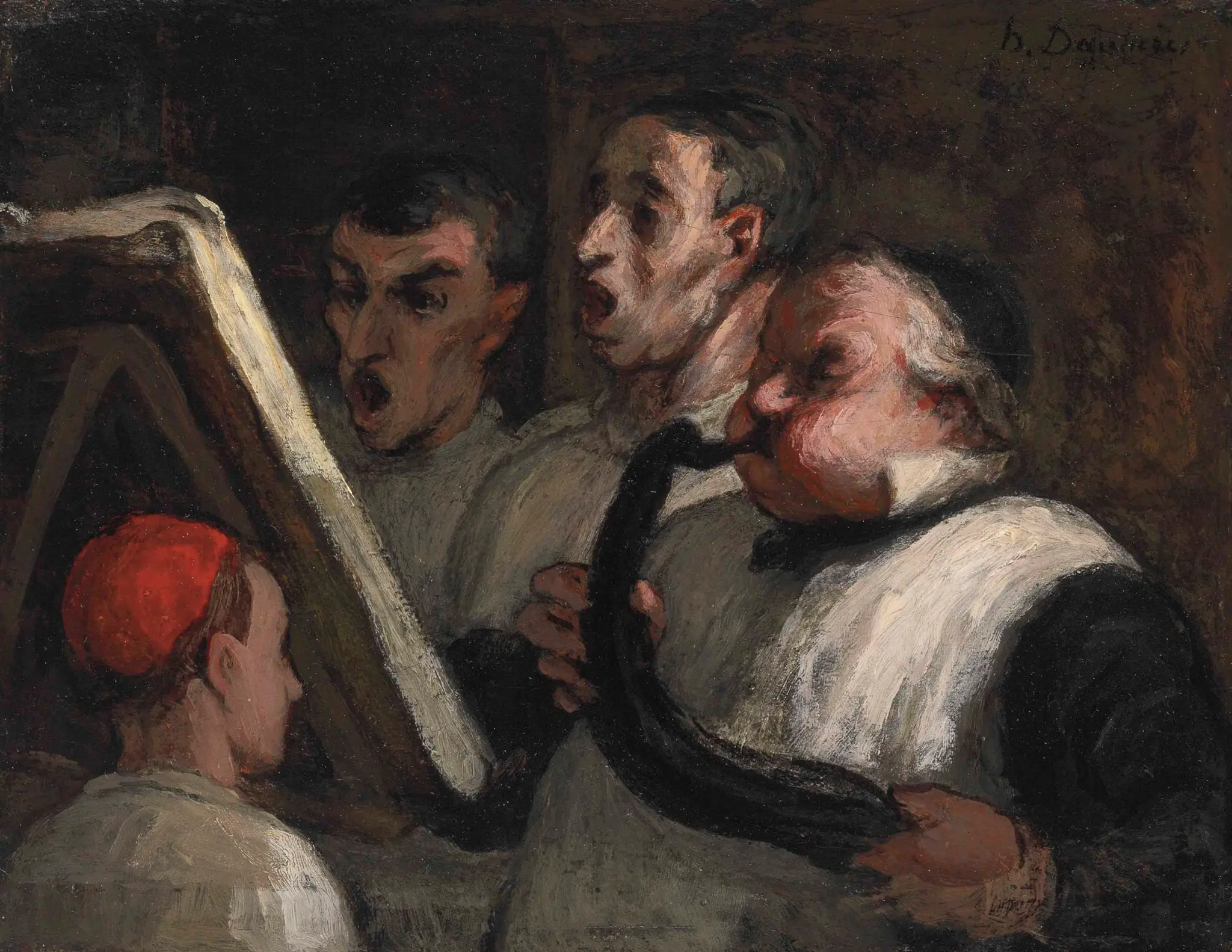 Le Lutrin, 1864-1865, Honoré Daumier