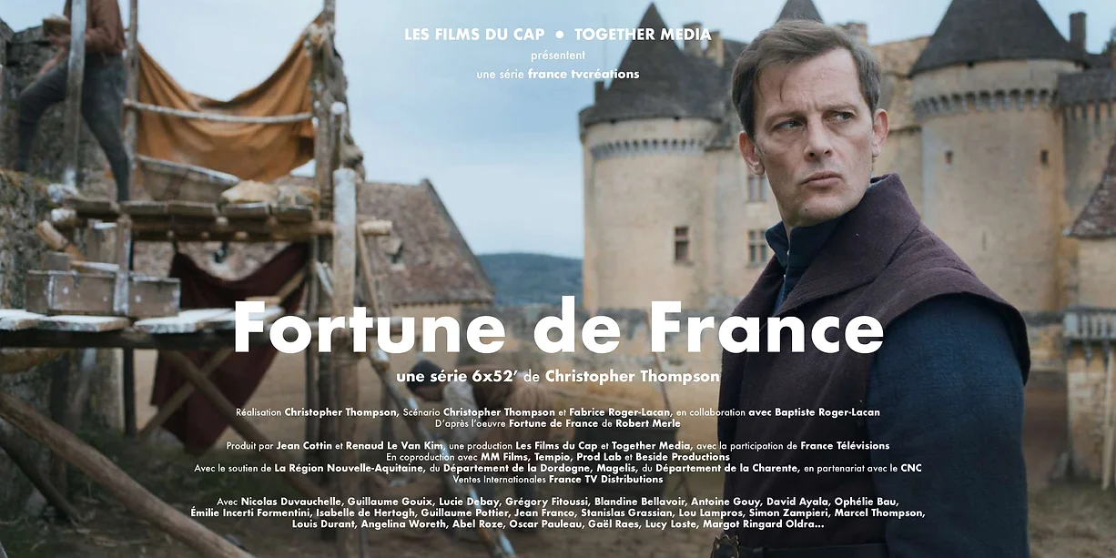 Nicolas Duvauchelle, hero of Fortune de France, Christopher Thomson's series